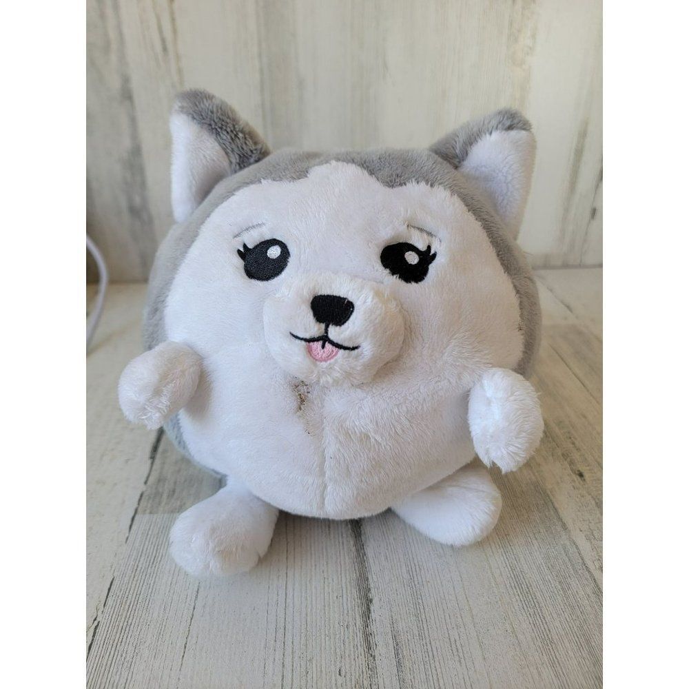 Justice Squishable AS IS Husky dog stuffed animal toy figure